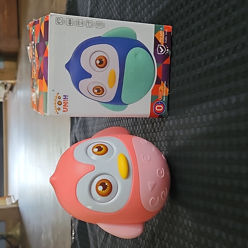 UNIH, Pink, Roly Poly, owl, baby toy, gift, baby shower,  Birthday day.